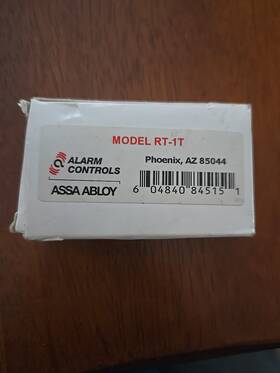 Rt-1t Alarm Controls Rt-1t Alarm Controls
