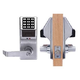 Pdl5300 Alarm Lock Us26d - Pushbutton Cylindrical Door Double Sided