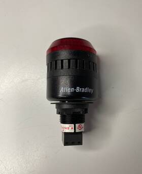 855pd-b10mec1422 Allen Bradley One 1 Panel Mount Light Alarm Combo Red Nnb