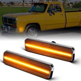 020578 Arelokpri Led Front Side Marker Lights Compatible With Dodge Ram Truck 1972-1993 D100 D 020578 Arelokpri Led Front Side Marker Lights Compatible With Dodge Ram Truck 1972-1993 D100 D