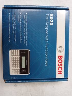 B920 Bosch 800549974257 Alarm System 2-line Alpha Numeric Display Keypad Factory Sealed B920 Bosch 800549974257 Alarm System 2-line Alpha Numeric Display Keypad Factory Sealed