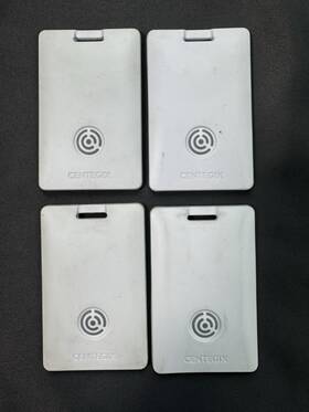 Ce-bdg-02 Centegix Lot Of 4 School Safety Crisis Alert Badge With Panic Button