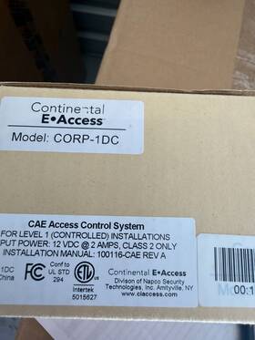 Continental Access Corp-1dc Single Door Control System Controller New
