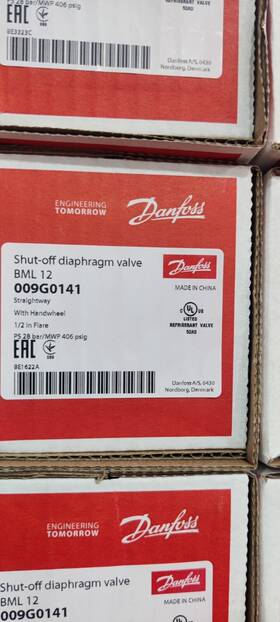 009g0141 Danfoss Shut-off Diaphragm Valve Bml 12 009g0141 Danfoss Shut-off Diaphragm Valve Bml 12