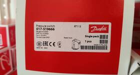 Danfoss 017-519666 Pressure Switch Rt113 Spdt 0.5bar/3/8