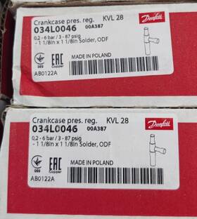 Danfoss 034l0046 Crankcase Pressure Regulator Kvl 28