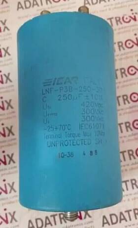 Lnf-p3b-250-30 Eicar 250uf Aluminum Electrolytic Capacitors 300urms