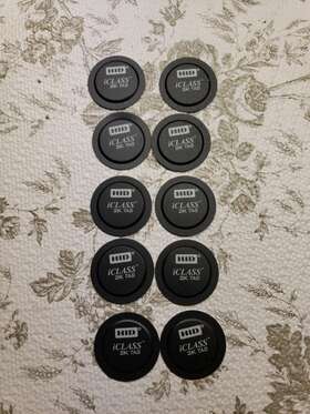 2060pksmn Hid Iclass 2060 Sticky 2k Tags Lot Of 10 2060pksmn Hid Iclass 2060 Sticky 2k Tags Lot Of 10