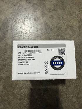 Hid 5006pggsn Iclass Seos Cards Qty 100