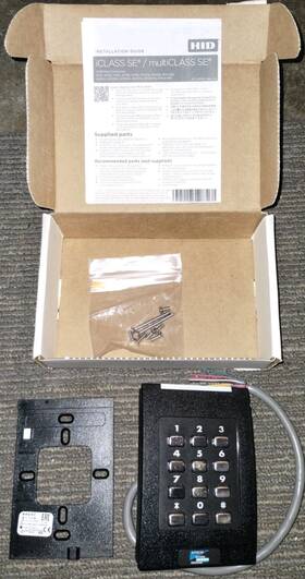 921nnnneke037r-k001 Hid Used Keyscan Iclass Se Rk40 Keypad Wall Switch Reader Tested Works