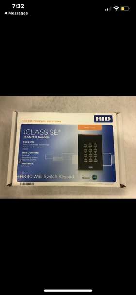 921nsnnek20000-110315 Hid 921nsnnek20000 Rk40 Wall Switch Keypad New