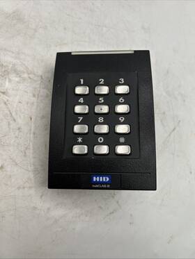 921ptnnek0054r Hid Multiclass Se Rpk40 Keypad Card Reader See Pics