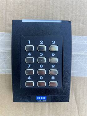 921ptntek00000 Hid Multiclass Se Rpk40ektn Rp40 Keypad Card Reader-black