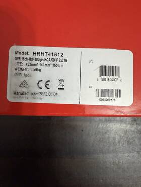 Honeywell Hrht41612 16 Channel Dvr 2x6tb Surveillance Security System New