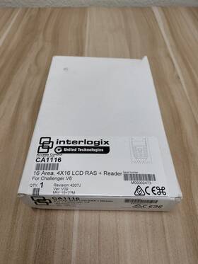 Ca1116 Interlogix 16 Area 4x16 Lcd Ras Reader For Challenger V8 Sealed