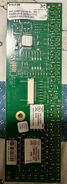 Kidde/vigilant Vm 3101793 Ml / D12ls Control Indicating Module Annunciator Strip3101793 Ml