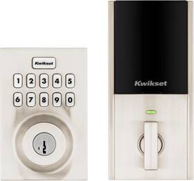 98695-004 Kwikset Homeconnect 620 Z-wave Long Range Enabled Keypad Smart Lock Satin Nickel