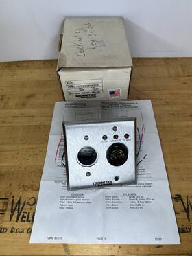 Locknetics 653-15 New 801ks Monitor Station With Keyswitch -mounts In 2-gang Electric Box
