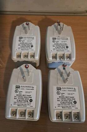 Mgt1640p Mg Electronics 40va 120vac 50/60hz Plug In Class 2 Transformer Lot Of 4 Mgt1640p Mg Electronics 40va 120vac 50/60hz Plug In Class 2 Transformer Lot Of 4