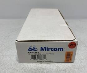 Ram-265 Mircom Fa-260 Remote Annunciator Ram-265 Mircom Fa-260 Remote Annunciator