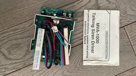 Napco Mva-1000 Magnum Voice Alert Talking Siren Driver New In Original Box