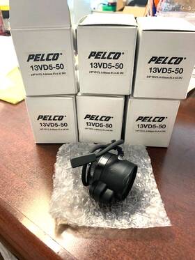 13vd5-50 Pelco Camera Lens X 6 Nos 1/3 Inch Vfcl 5-50m F/1.4 All 4 One Money