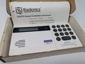 Radionics D223td Alpha Numeric Command Center Keypad New Old Stock