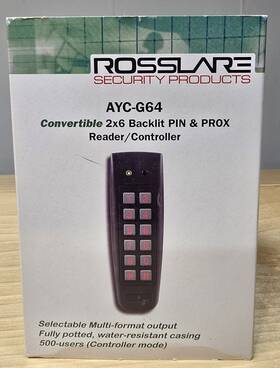Ayc-g64 Rosslare Convertible 2x6 Backlit Pin And Prox Reader/controller Ayc-g64 Rosslare Convertible 2x6 Backlit Pin And Prox Reader/controller
