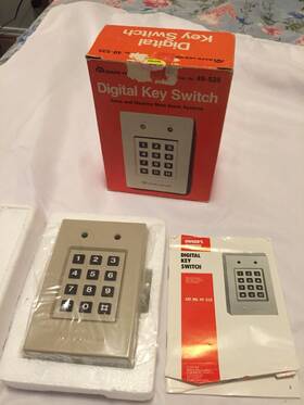 49-535 Safe House Alarm System Digital Key Switch Keypad Cat. New Sealed