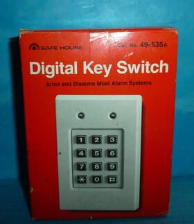 49-535a Safe House Alarm System Digital Key Switch Keypad Cat. New Sealed