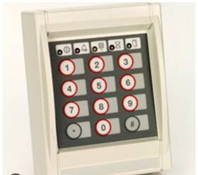 Symmetry 853-kp-ag Amag S853 Cac Card Reader Keypad Ash Gray Nos