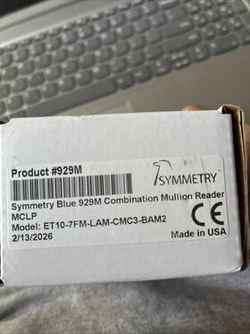 Symmetry Et10-7fm-lam-cmc3-bam2 929m Mullion Reader