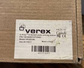 120-6430 Verex 322-8k Used G-prox Iii Switch Plate Arming Station P/n Model Hr 120-6430 Verex 322-8k Used G-prox Iii Switch Plate Arming Station P/n Model Hr