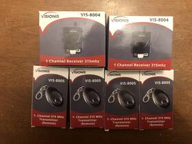 Visionis Vis-8004 Door Entry Lot Receivers Vis-8005 Transmitters