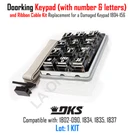 Doorking Keypad Replacement (with Number And Letters) 1804-156 Ribbon Cable Kit. Fixed Price $146.00.