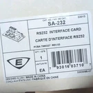 Edwards SA-232 Interface Card. Fixed Price $85.00.