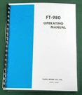 Yaesu FT-980 Instruction Manual Premium Card Stock Covers & 32 Lb Paper!. Fixed Price $23.00.