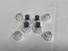 (4) George Risk 8080RS-T 3/4 Recessed Stubby Steel Door Switch Set W/terminals. Fixed Price $19.99.