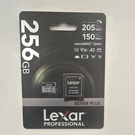 Lexar Silver Plus 256GB Microsdxc Uhs-i Class 10 Card + Adapter Waterproof. Fixed Price $70.00.