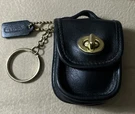 Coach Mini Station Bag Charm/key Chain Fob Coin Purse Leather Turn Lock Black. Fixed Price $325.00.