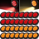 Retisee 32 Pcs 2.5" Round Clearance Lights 13 Led Front Rear Side Marker Wate.... Fixed Price $152.88.