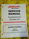 Oem Mercury Factory Service Manual 90-861327000 Supplement Mc #24 Gm V8 377 6.2L. Fixed Price $7.99.