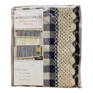 Achim Home Furnishing Buffalo Check Window Valance Blue Kitchen 1 Panel New. Fixed Price $22.00.