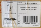 Edwards Fireshield E-FS1004RD Zone Alarm Panel. Fixed Price $800.00.