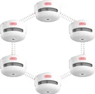 Xsense Wireless Interlinked 6 Pack Smoke Detectors/fire Alarms XS01-WR. Fixed Price $129.99.