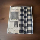 New- Achim Navy Tie-up Curtain Buffalo Check, 42"X63" Set Of 1. Fixed Price $15.00.