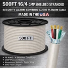 500FT 16/4 Cmp Shielded Stranded Security Alarm Control Audio Plenum Cable. Fixed Price $235.00.