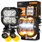 Auxbeam Xp-ultra Drl&turn Signal 3INCH 84W Led Cubes Offroad Pod Ditch Light Bar. Fixed Price $169.99.