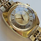 Omega Seamaster Memomatic Mens 40MM 1970S Gold Capped Automatic Alarm RA693. Fixed Price $3528.00.