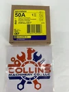 Square D QO150VH Mini Circuit Breaker 50A 1P 120/240VAC 22KA Plug-on. Fixed Price $63.65.